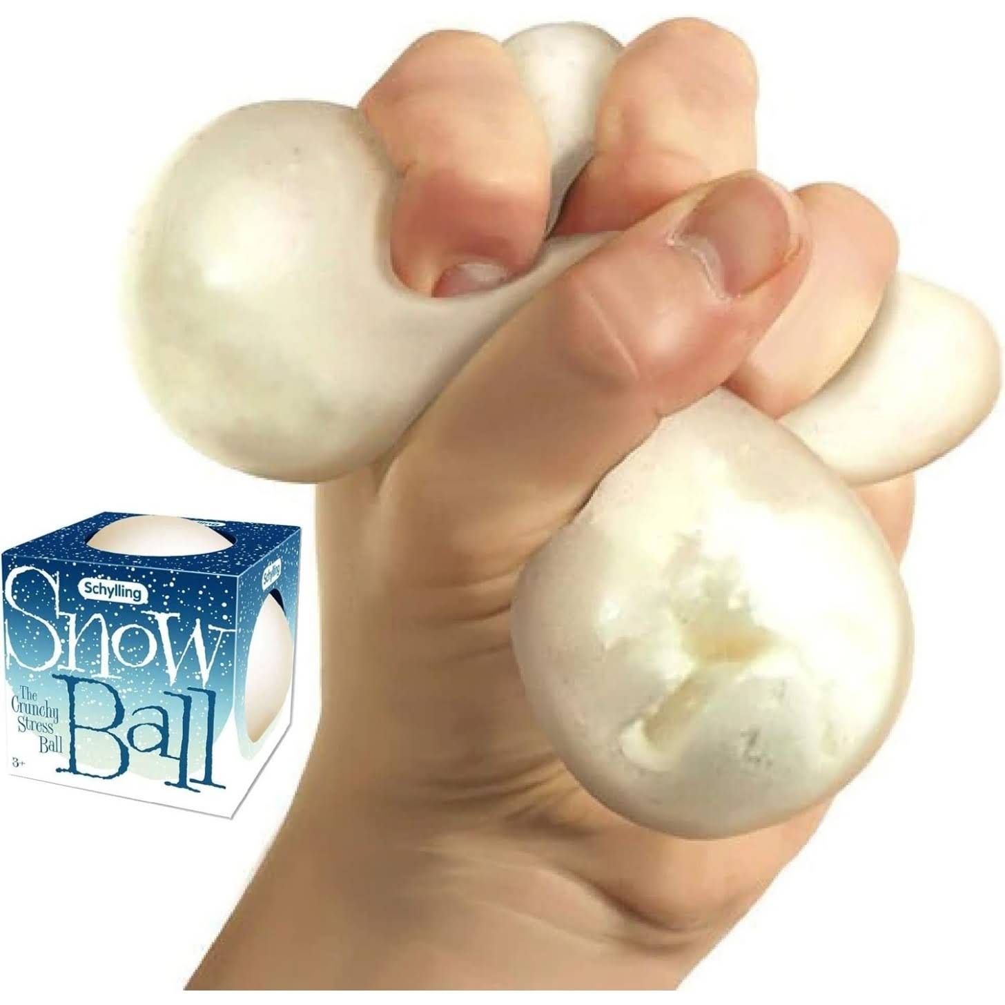 NeeDoh Snow Ball Stress Balls ¨C Crunchy &amp; Squishy ¨C 2 Pack