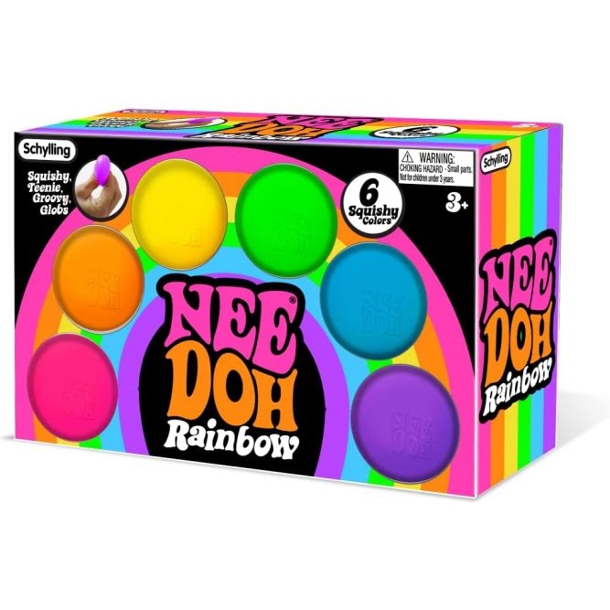 NeeDoh Rainboh Teenie ¨C Mini Globs ¨C 6 Pack