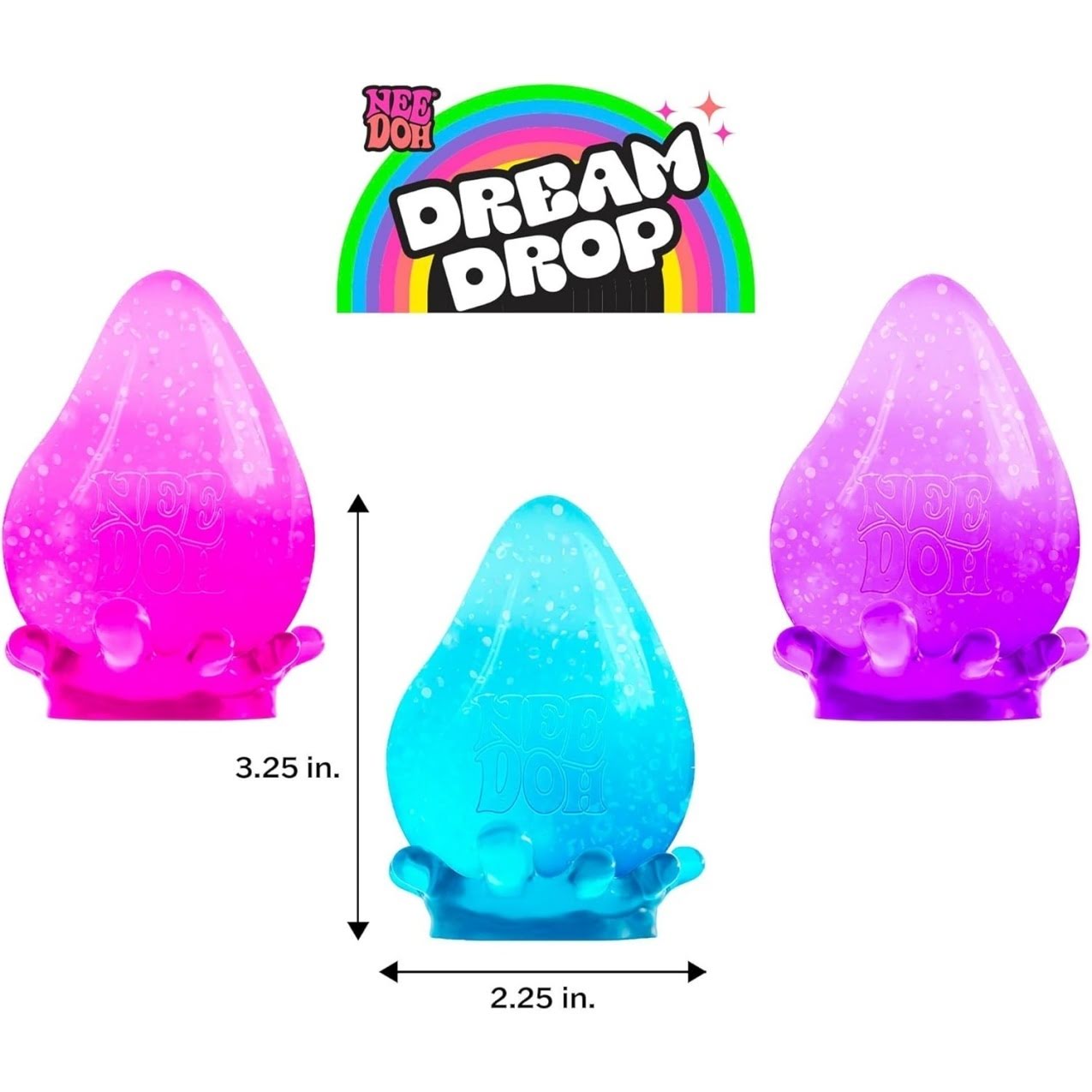 NeeDoh Dream Drop ¨C Smooth Squeeze ¨C 3 Pack