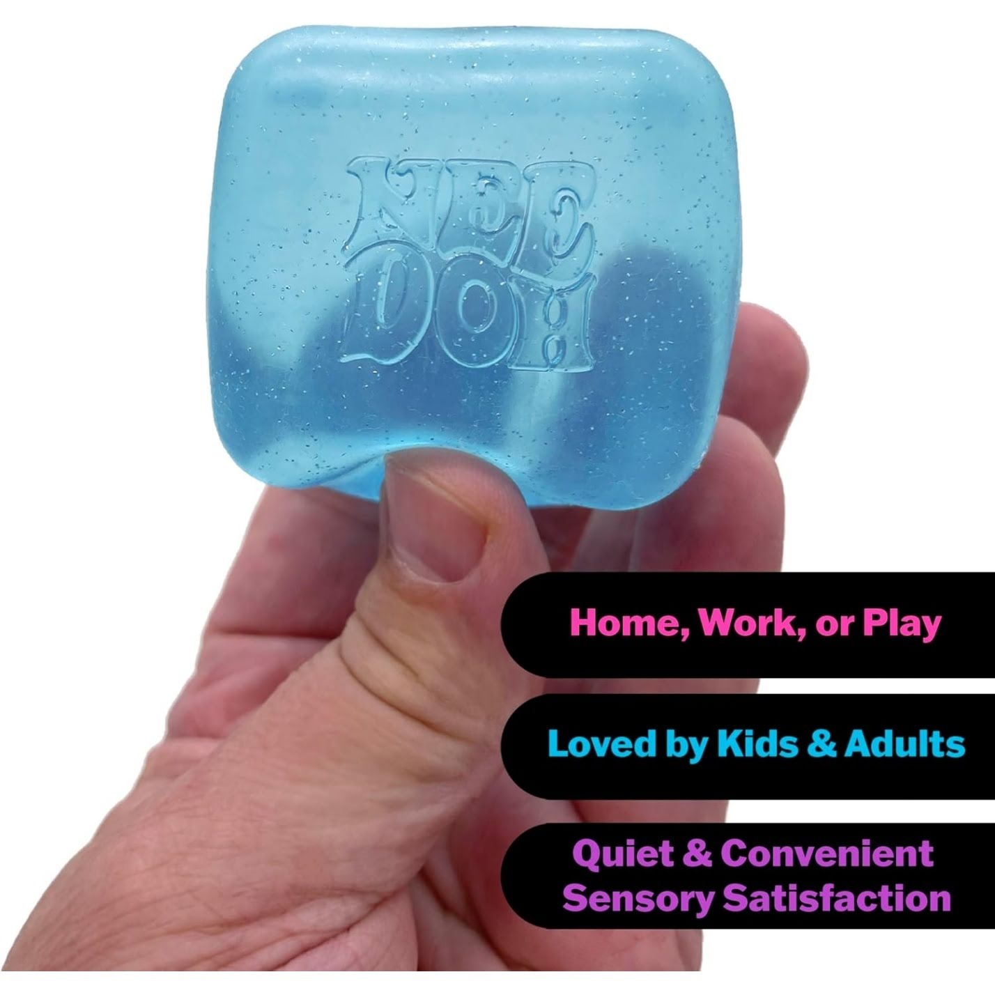 NeeDoh Nice Cube ¨C Solid Squish ¨C 2.25″ Cube