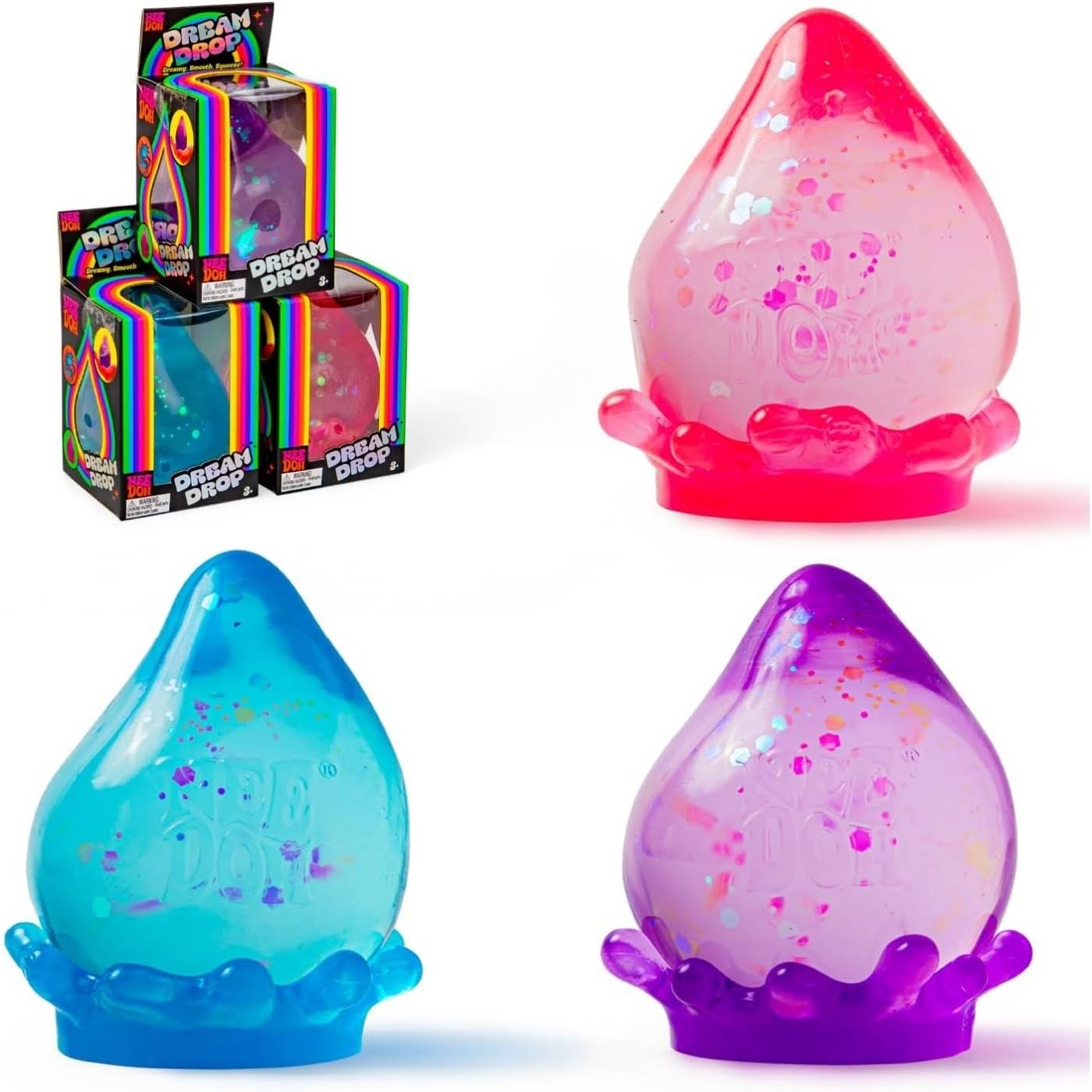 NeeDoh Dream Drop ¨C Smooth Squeeze ¨C 1 Pack