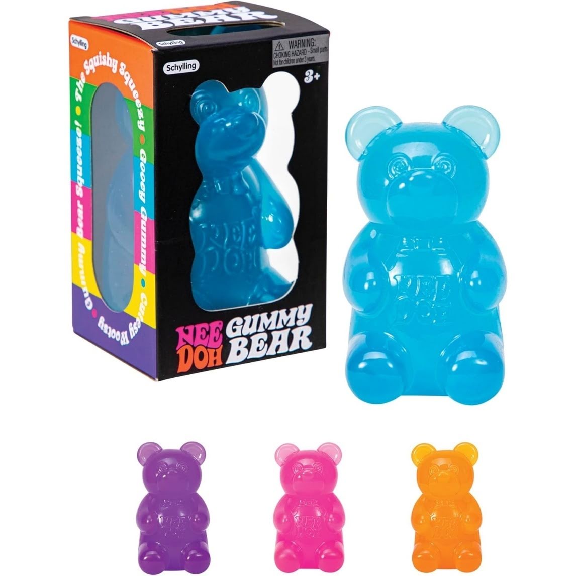NeeDoh Gummy Bear ¨C Jelly Sensory Toy ¨C 3.5″