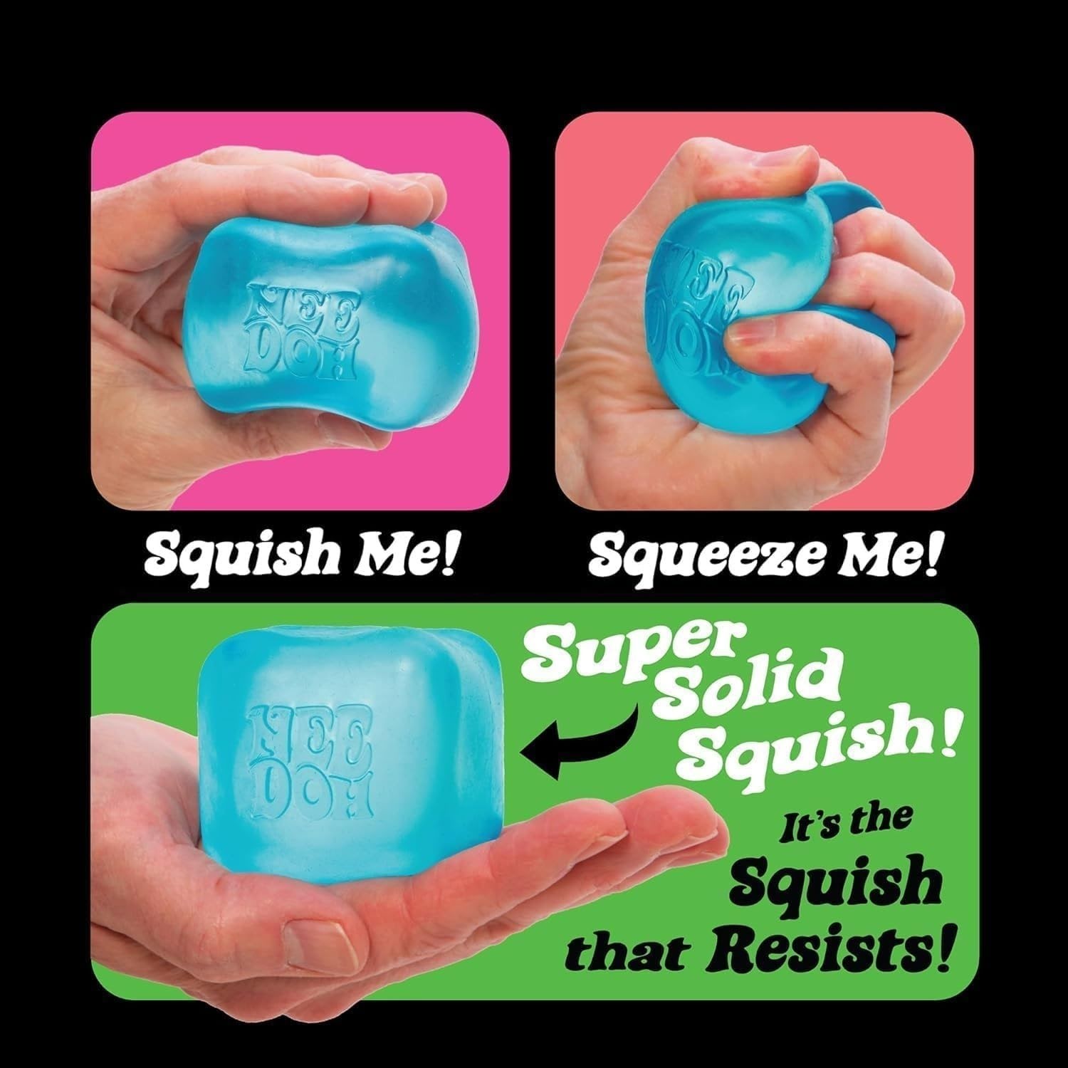 NeeDoh Nice Cube ¨C Solid Squish ¨C 2.25″ Cube