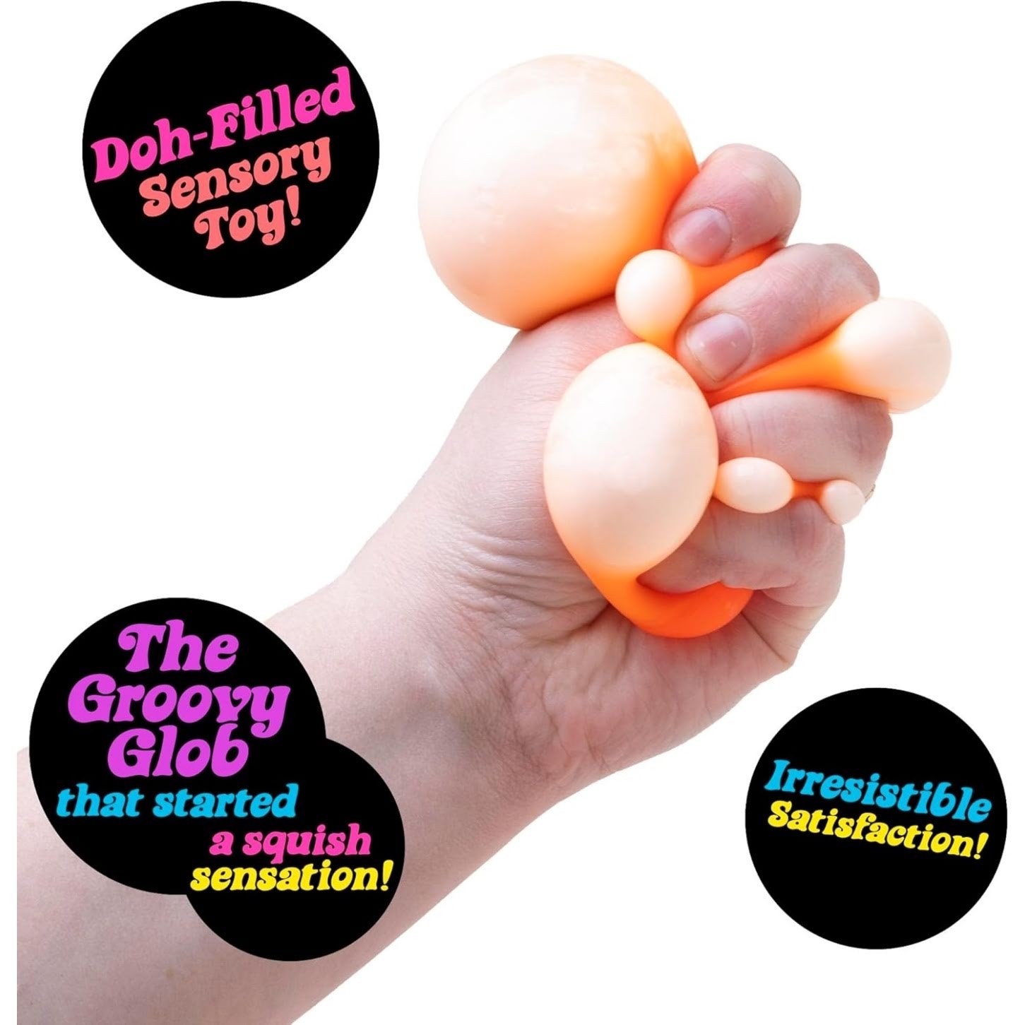 NeeDoh Original Sensory Ball ¨C Orange