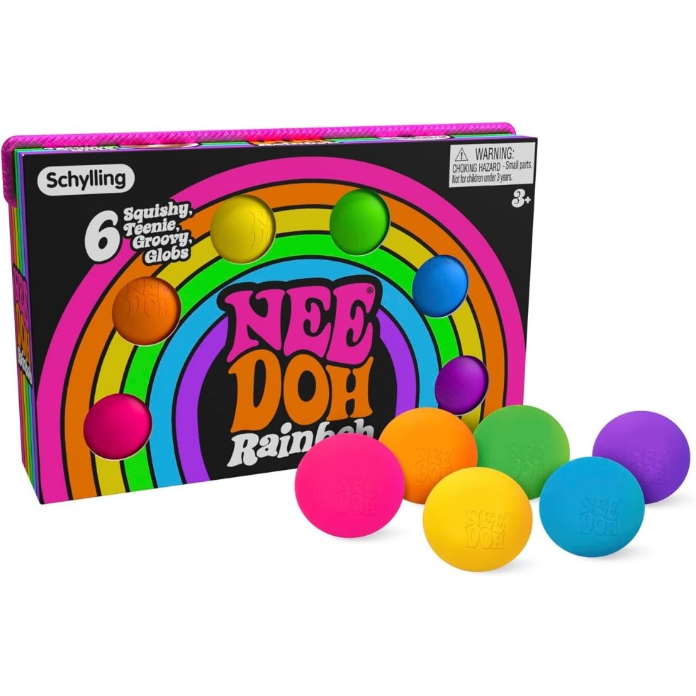 NeeDoh Rainboh Teenie ¨C Mini Globs ¨C 6 Pack