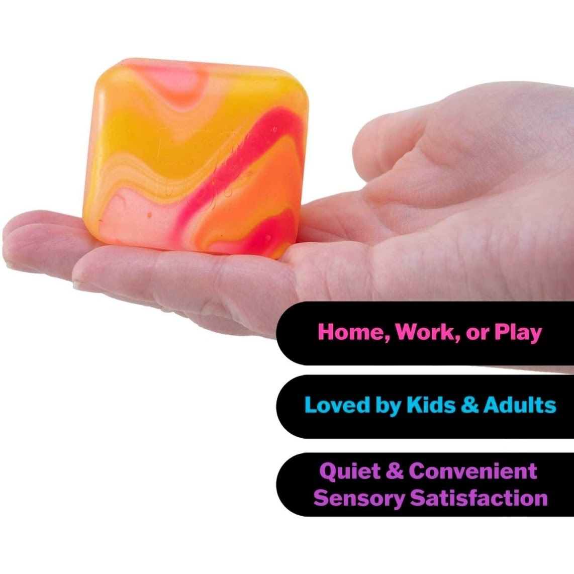 NeeDoh Nice Cube Swirl ¨C Solid Squish ¨C Assorted